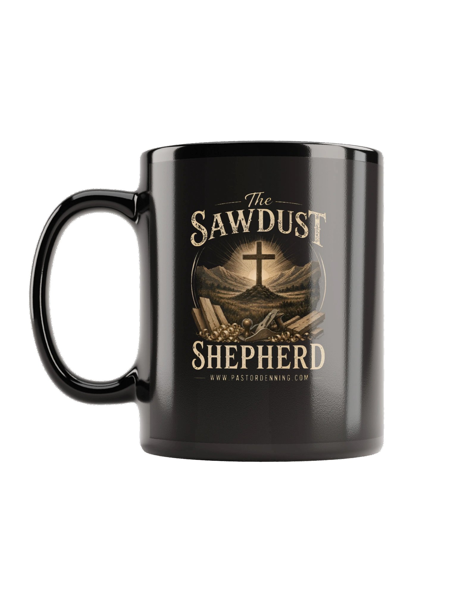 "The Sawdust Shepherd" Black Mug product image (1)