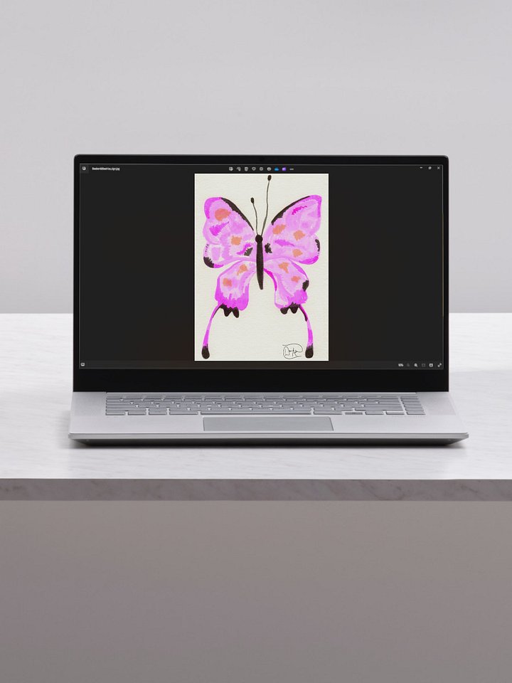 Sunset Butterfly Watercolour Download product image (1)