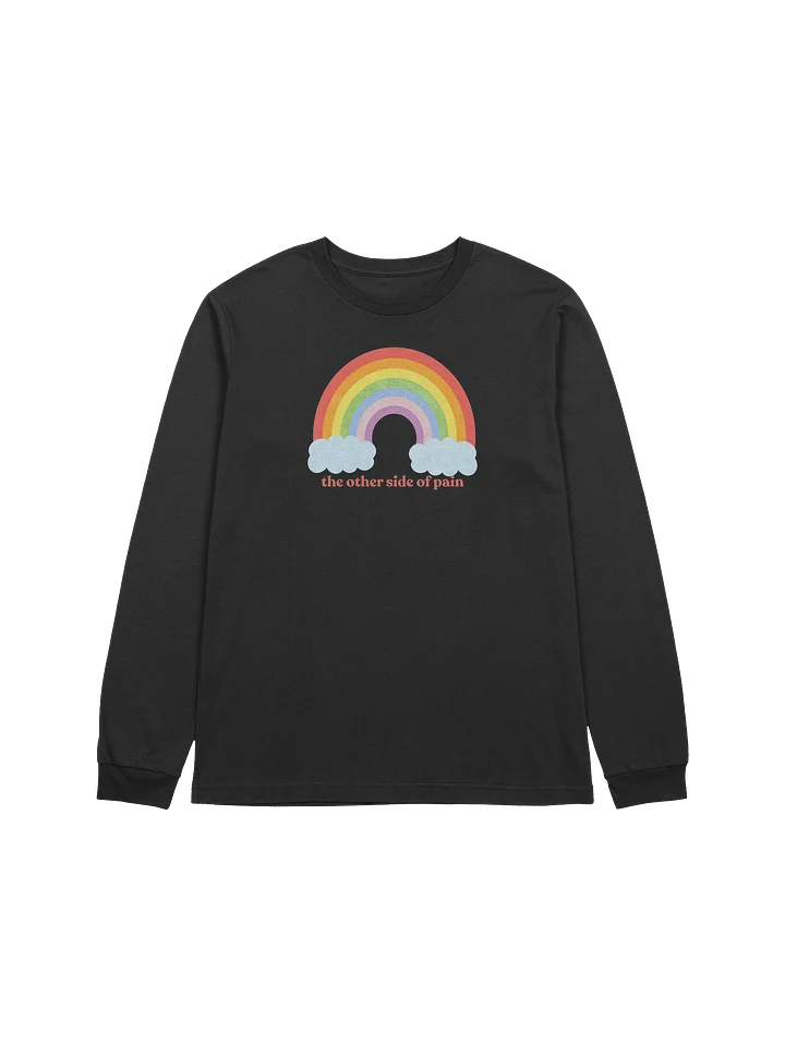 ''The other side of pain'' rainbow long sleeve t-shirt product image (1)