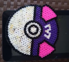 Pokeball Perler Bead Coaster product image (1)