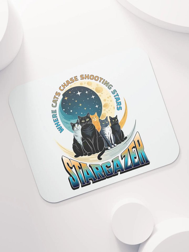 Where Cats Chase Shooting Stars Stargazer Mouse Pad product image (1)