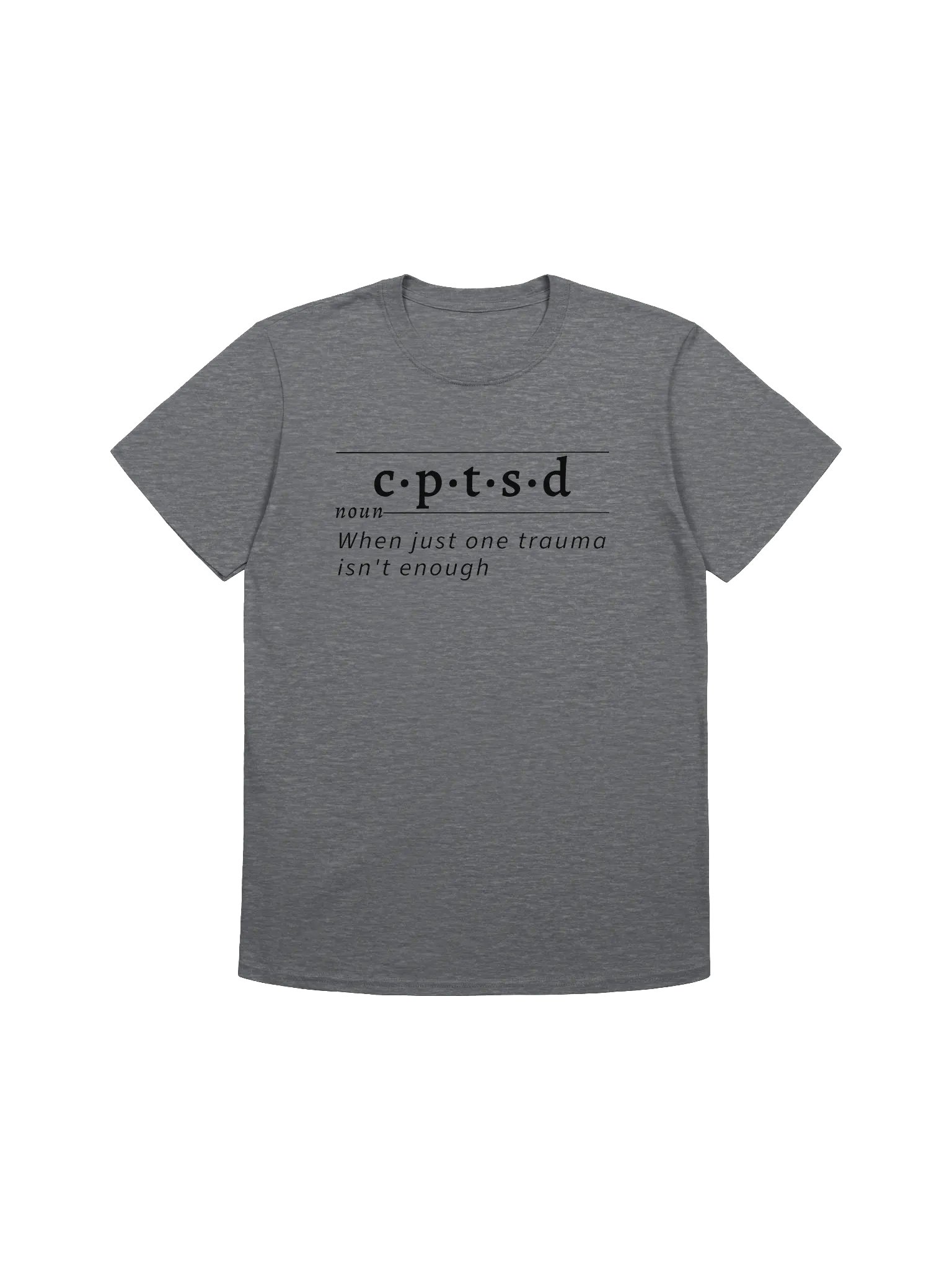 CPTSD Definition Unisex Tee blk v1 product image (1)