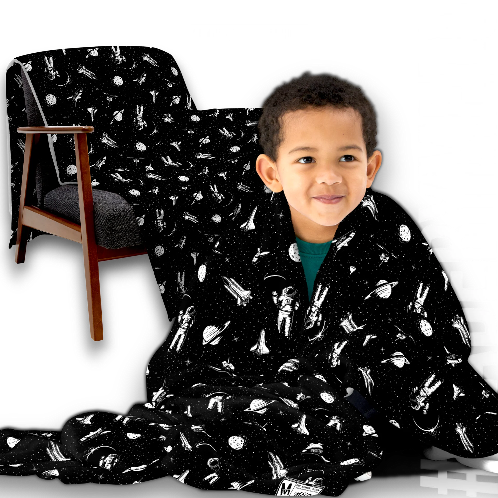Spaced Out B&W - Blanket | #MadeByMELO product image (3)