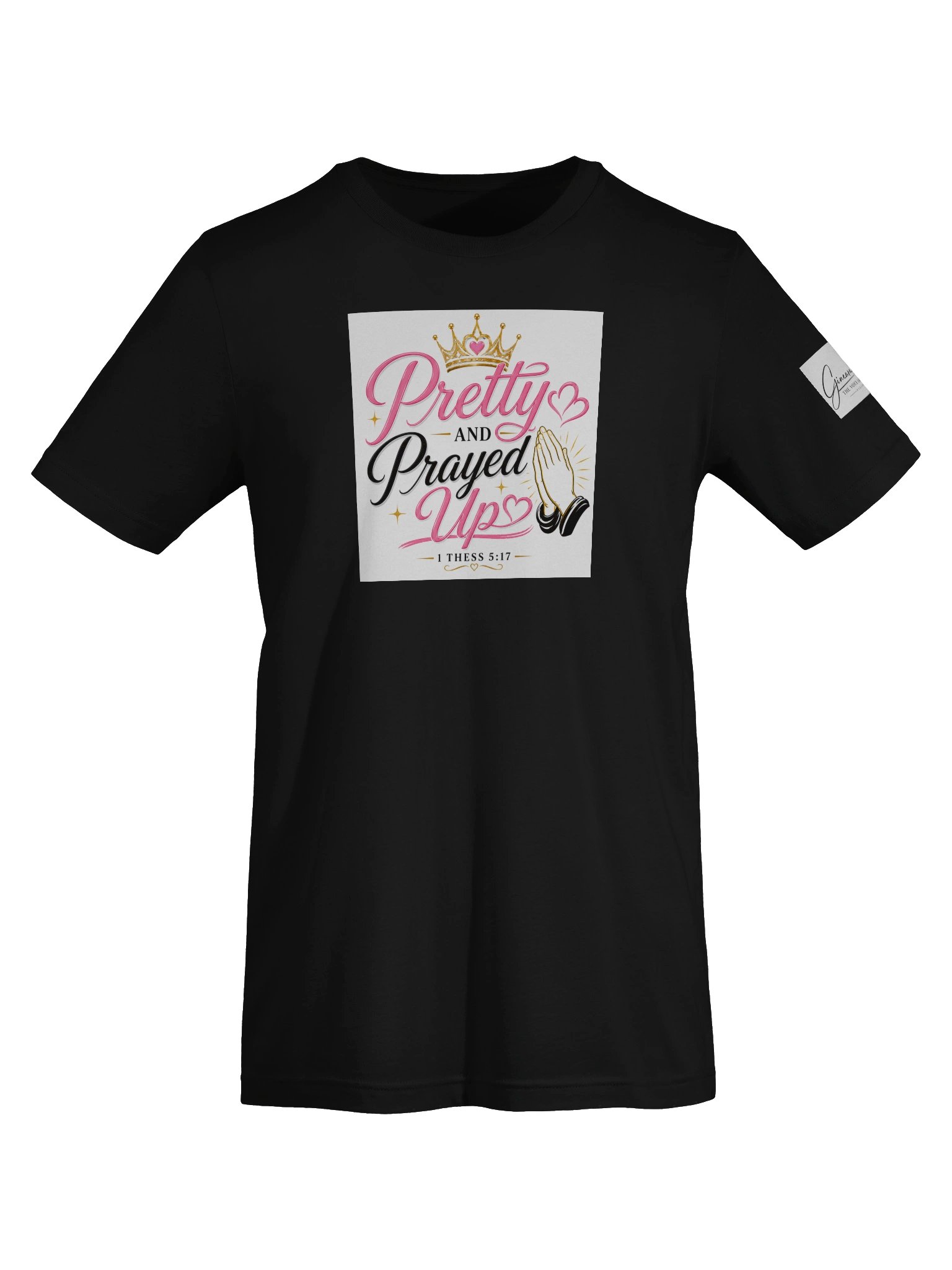 Pretty and Prayed up Tee-Black product image (5)