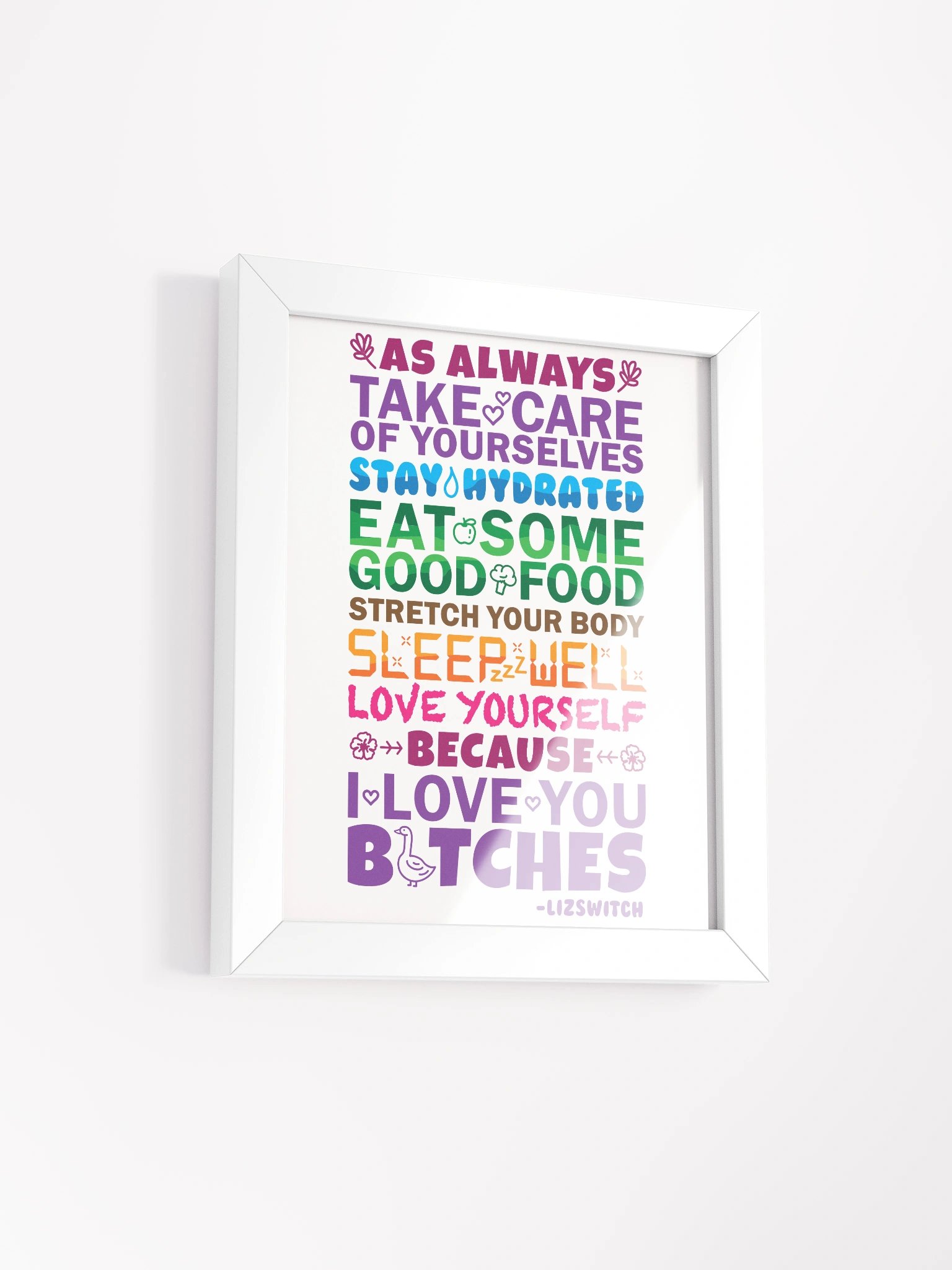 Goodbye Message Framed Poster product image (22)