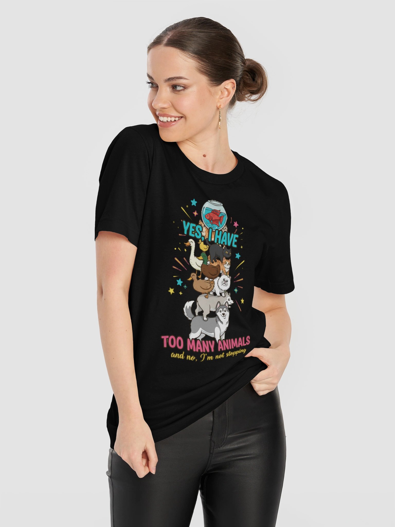 Yes I Have Too Many Animals Tee product image (11)