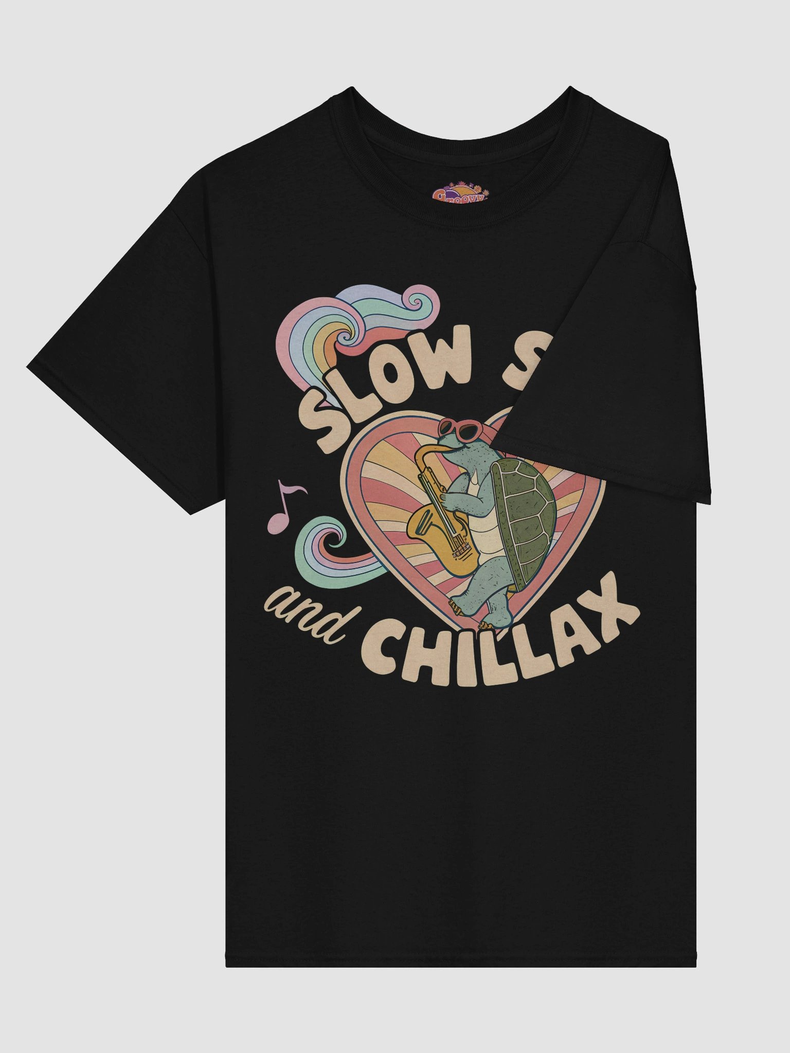 Slow Sax and Chillax Turtle T-Shirt product image (3)