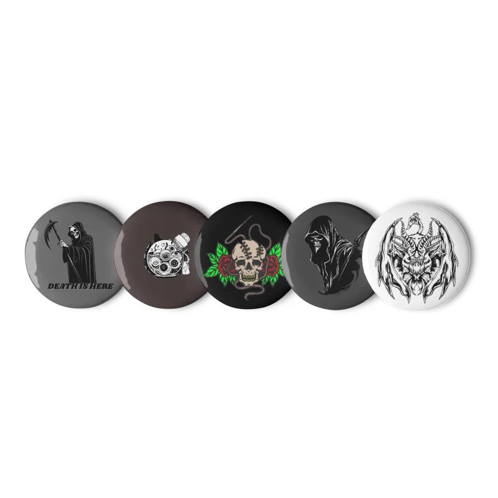 Reaper's Embrace Pin Button Set product image (1)