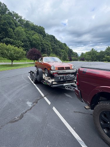Got to use the tow pig and trailer for a non offroad thing. Best friend’s wife surprised him with a new toy - ‘75 Vega. He ha...