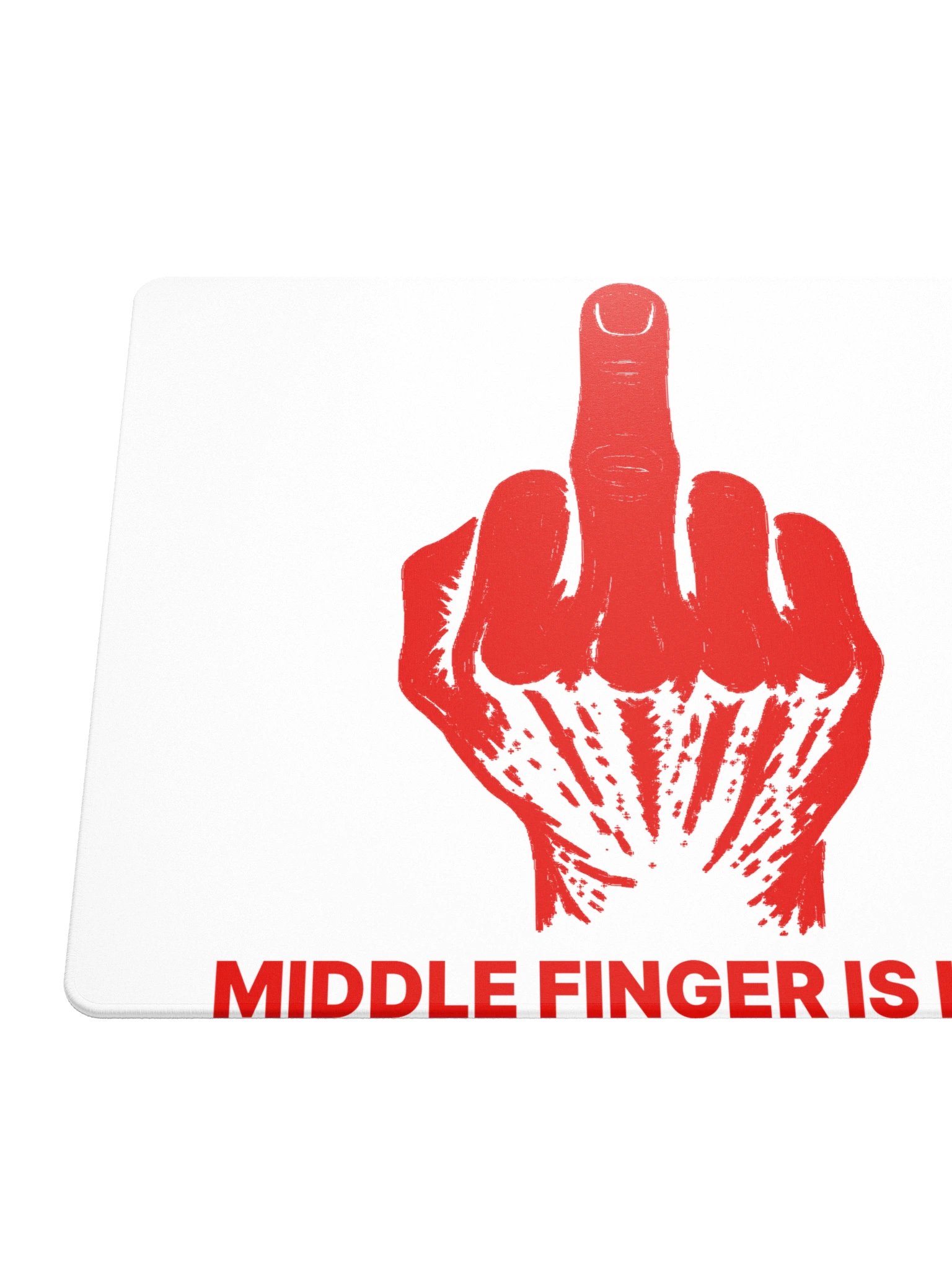 No ShopCo | Gaming Mouse Pad - Red on White product image (6)