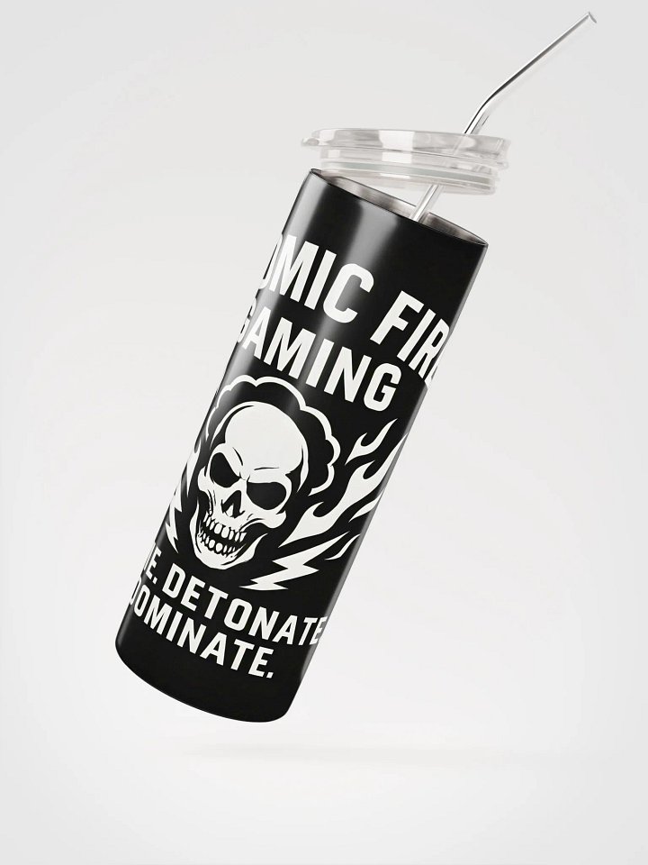 🥤 Atomic Fire Gaming Skinny Tumbler – “Detonation Protocol” Edition product image (2)