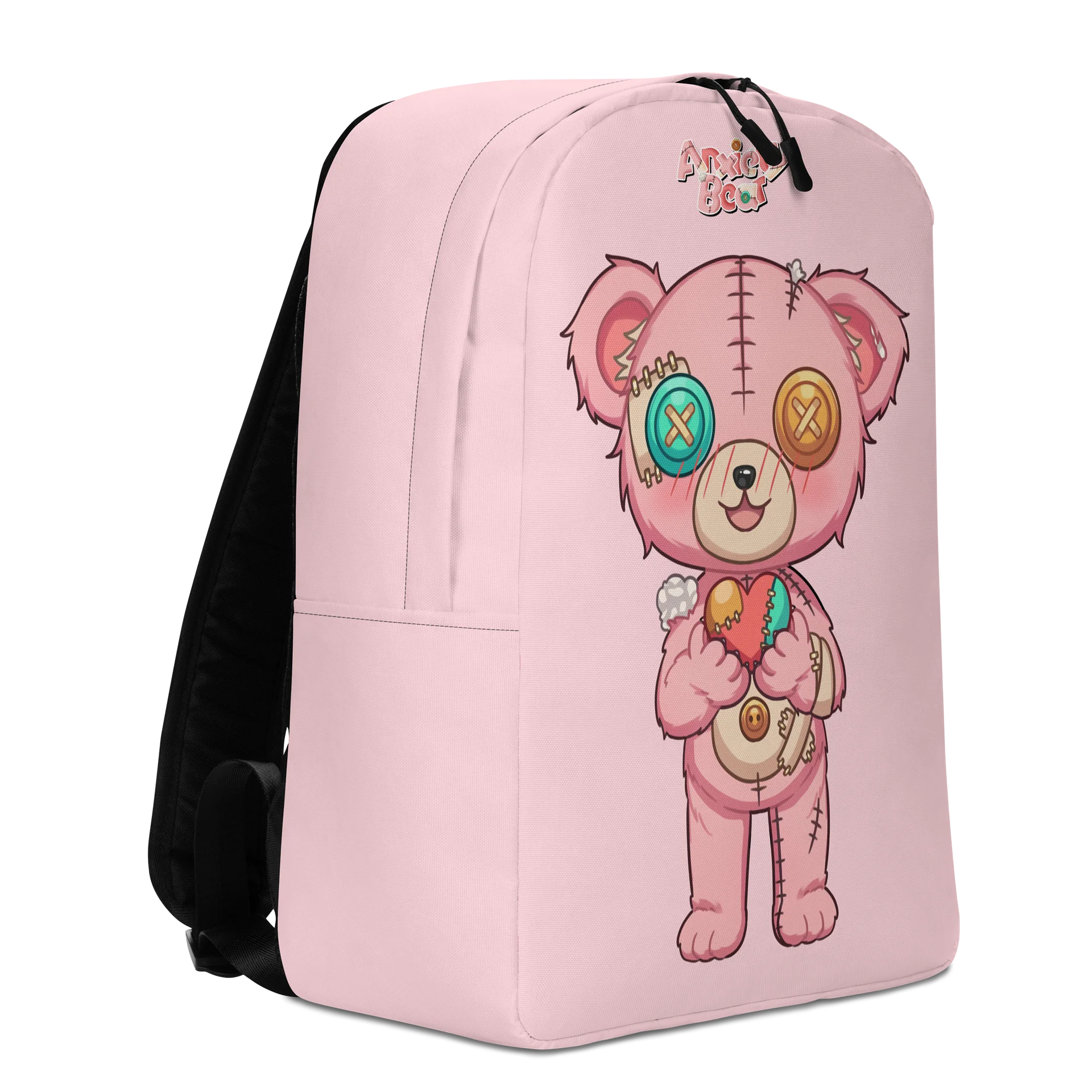 Anxiety Bear Heart Backpack product image (3)