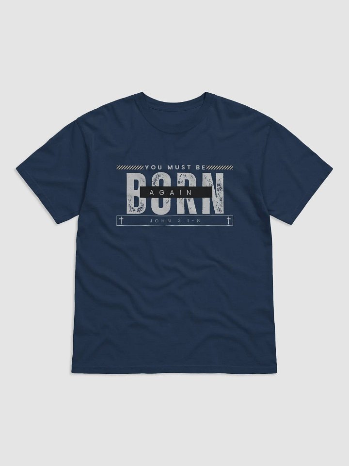 Born Again Graphic T-Shirt (Navy Blue) product image (1)
