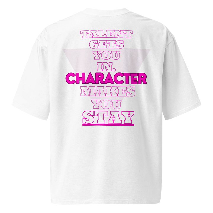 Talent & Character UNISEX eight22 Custom Oversized Wht/Pink product image (1)
