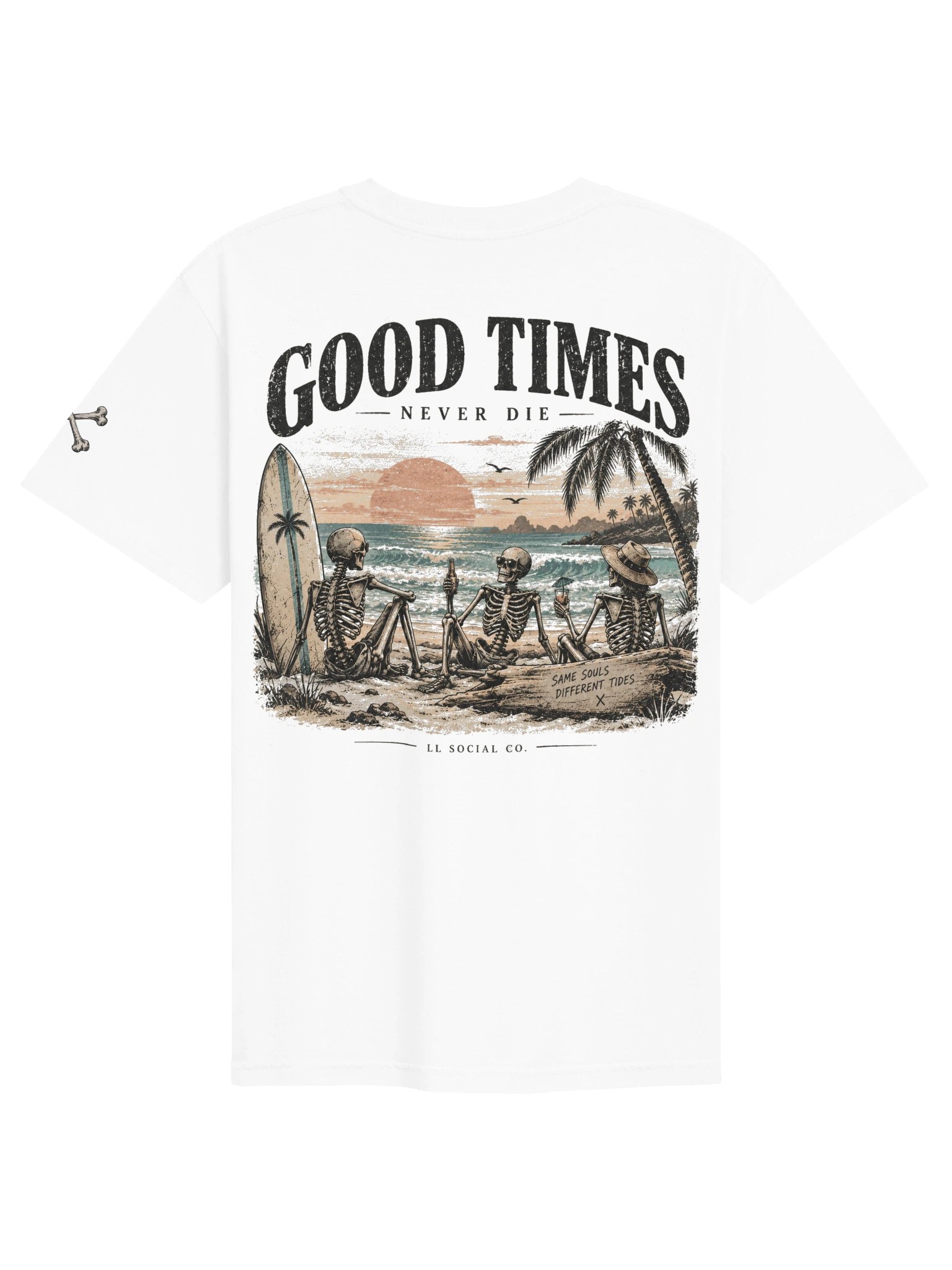 Good Times Never Die Comfort Colors Tee — Coastal Skellie Edit product image (2)