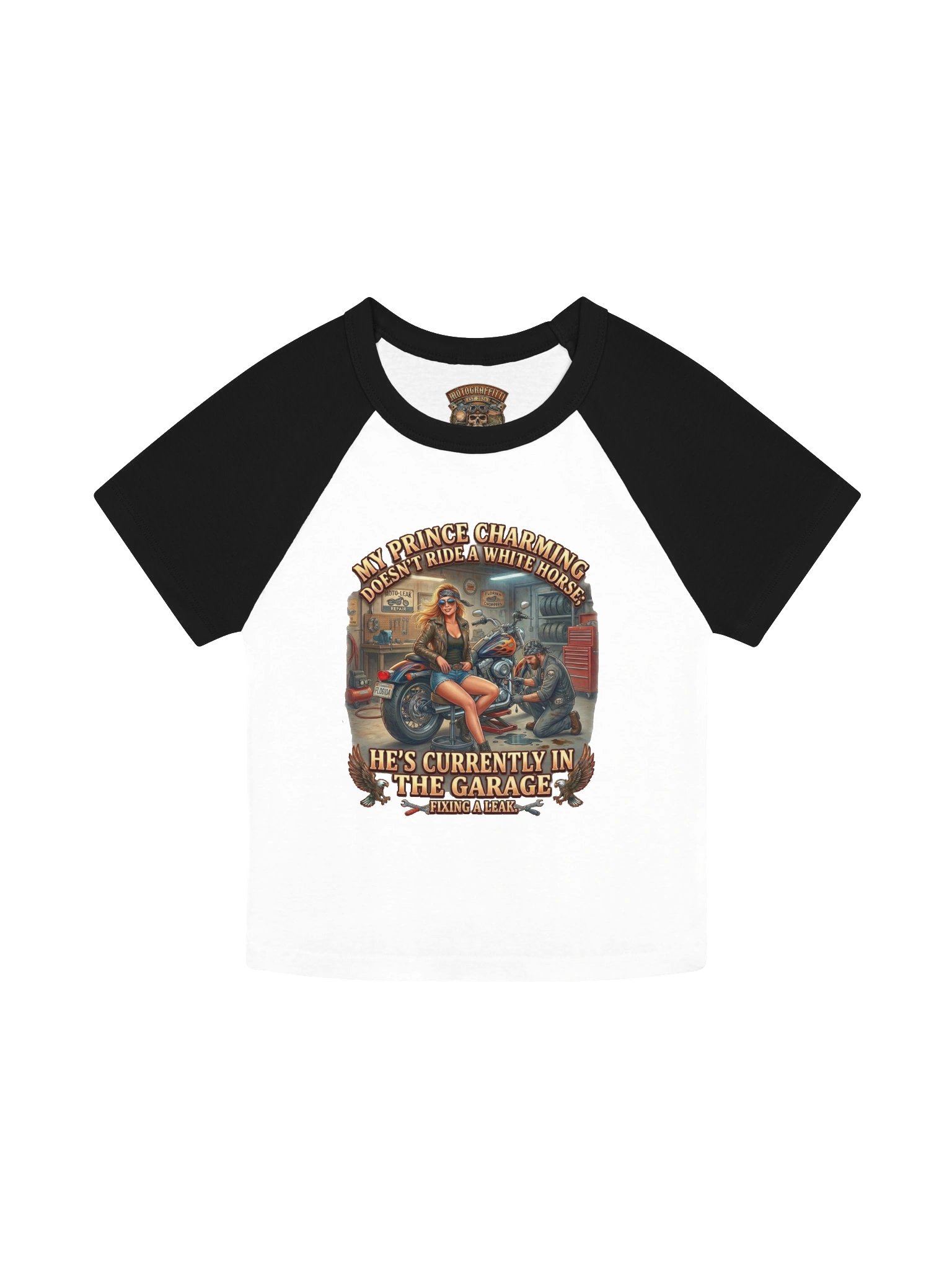 MötoGirl Attitude Baby Tee product image (1)