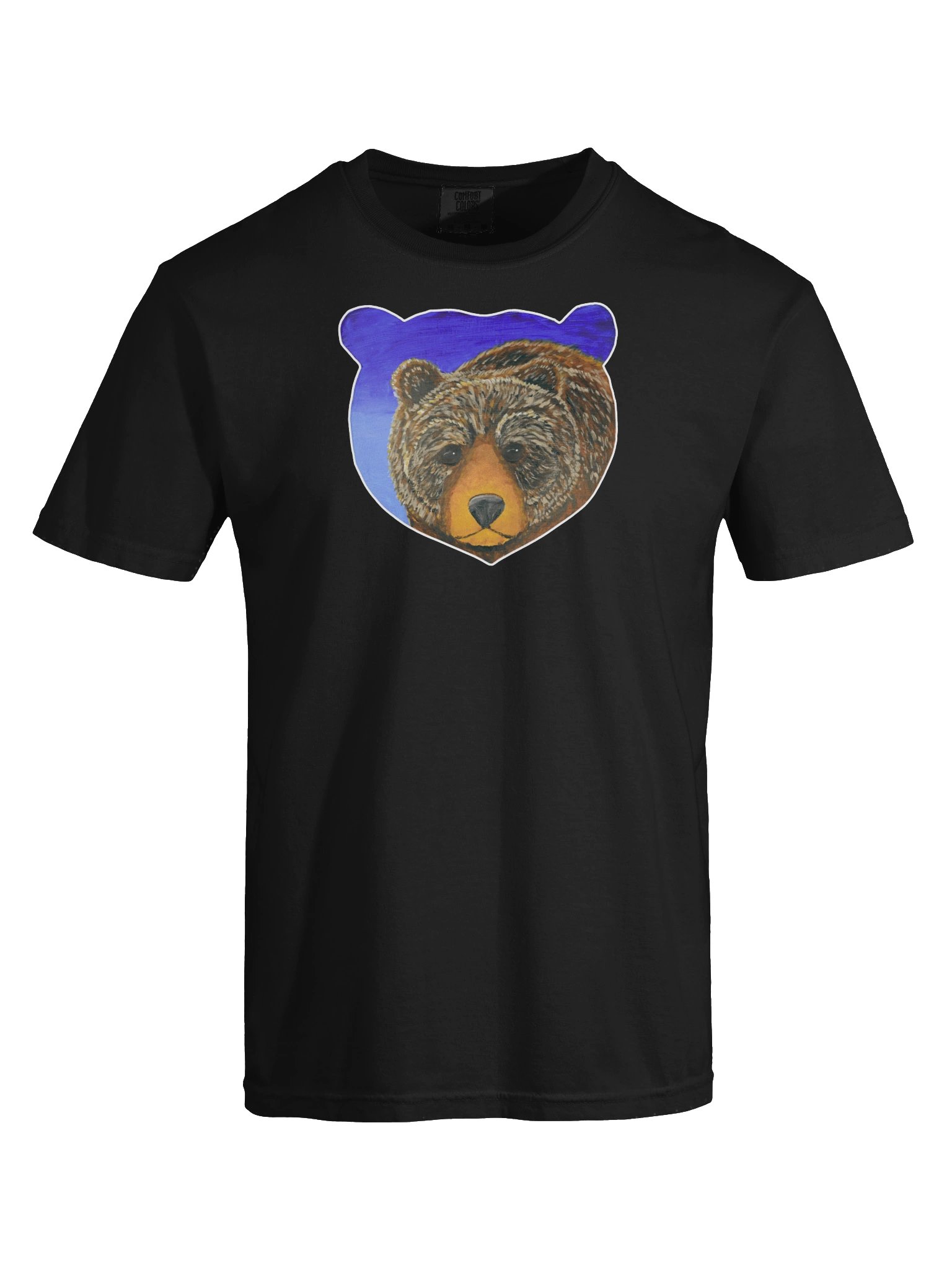 Bear Portrait Painting Print - Comfort Colors Tee product image (5)