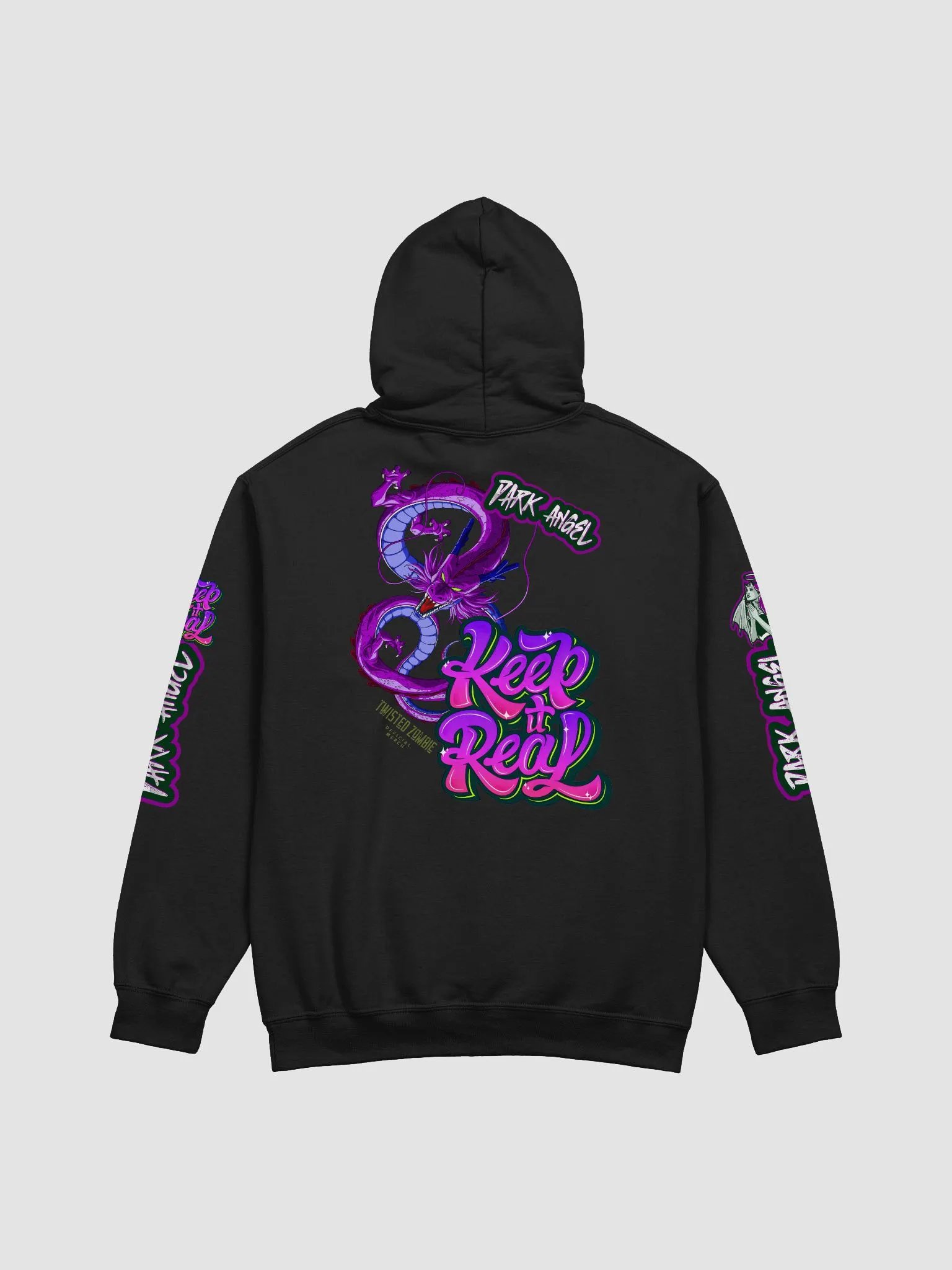 Dark Angel: KEEP IT REAL Dragon Hoodie. product image (4)