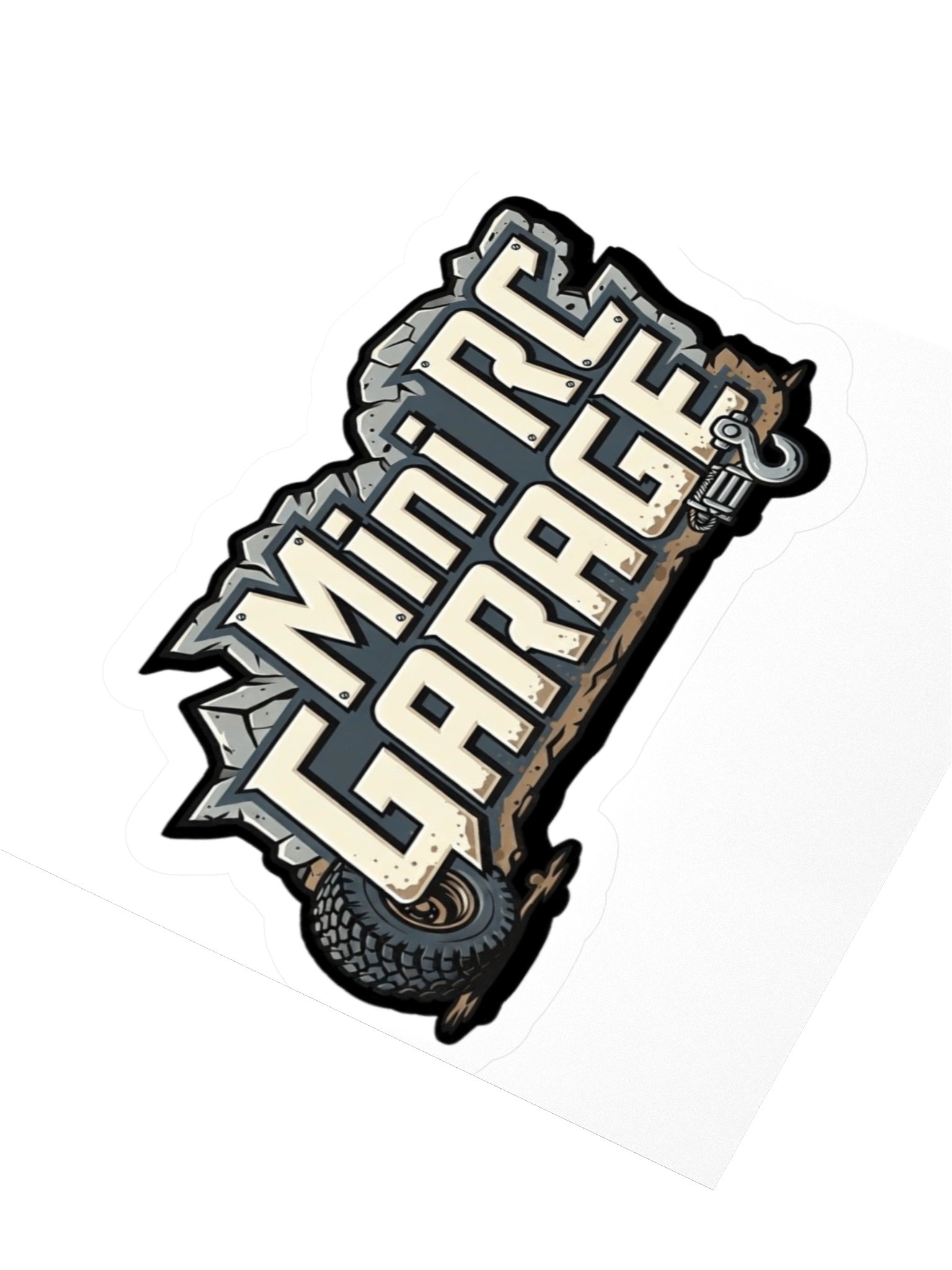 Mini RC Garage Kiss Cut Stickers product image (8)
