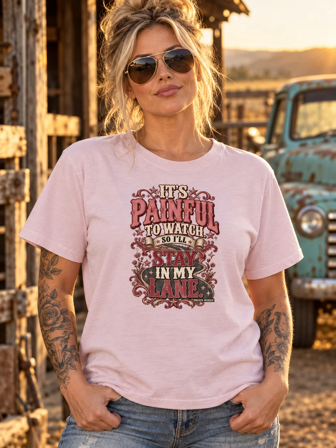 Funny Women's Graphic Tee — It's Painful to Watch | Broken Women!™ product image (1)