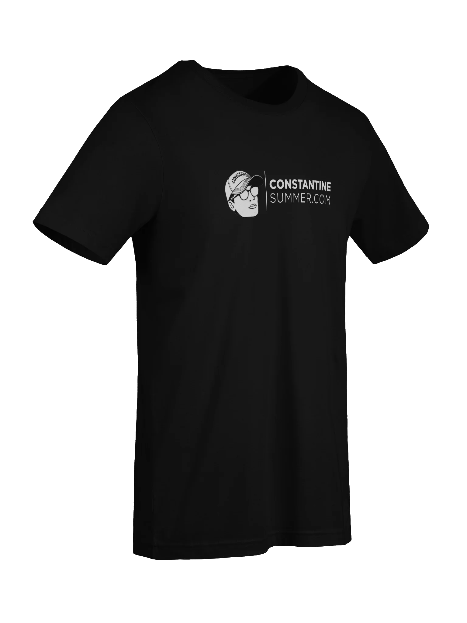 CONSTANTINESUMMER.COM: ICONIC LOGO T-SHIRT by Bella+Canvas (black) product image (9)
