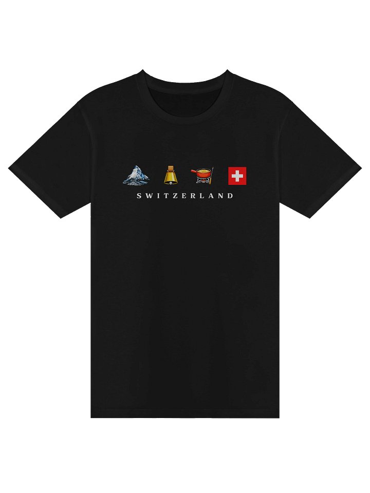 Switzerland Heritage T-Shirt | Matterhorn Treicheln Fondue | Schweiz Pride Apparel | Minimal Alpine Roots Wear product image (1)