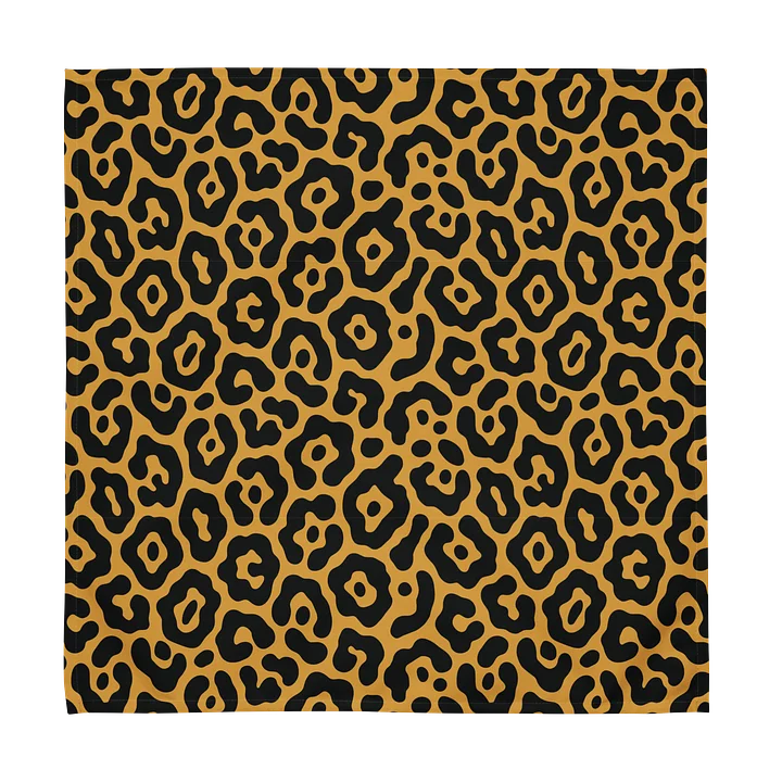 Table Decor Cloth Napkin Set with Bold Leopard Print product image (2)