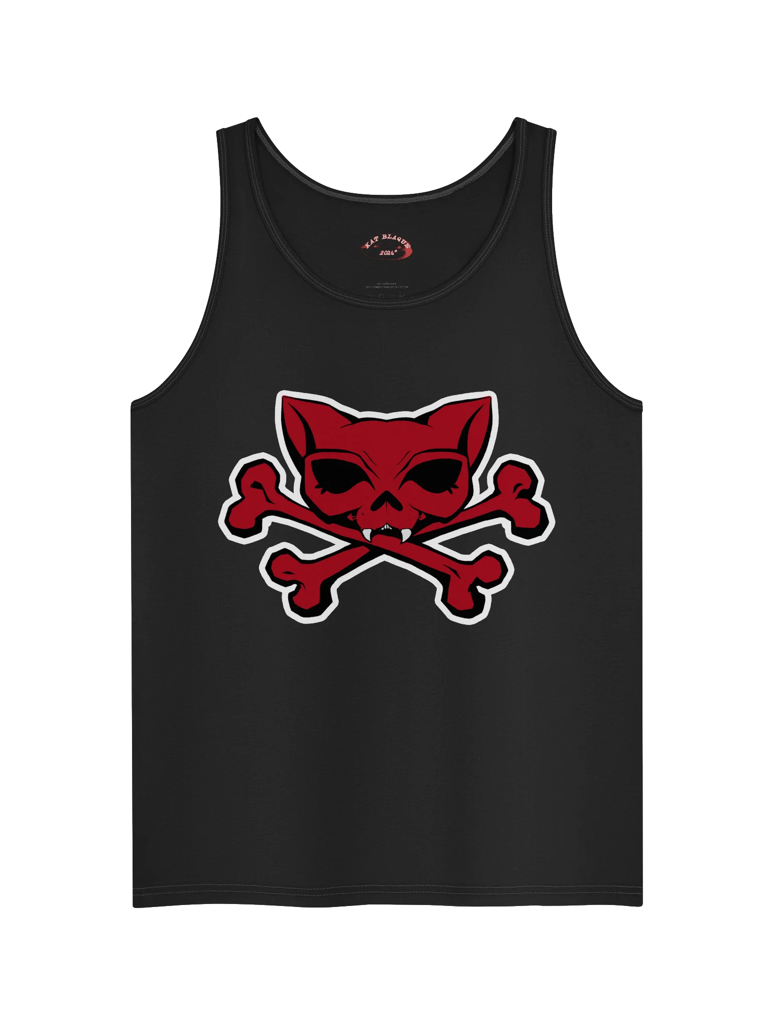 Red Kat Skull Tank Top product image (1)