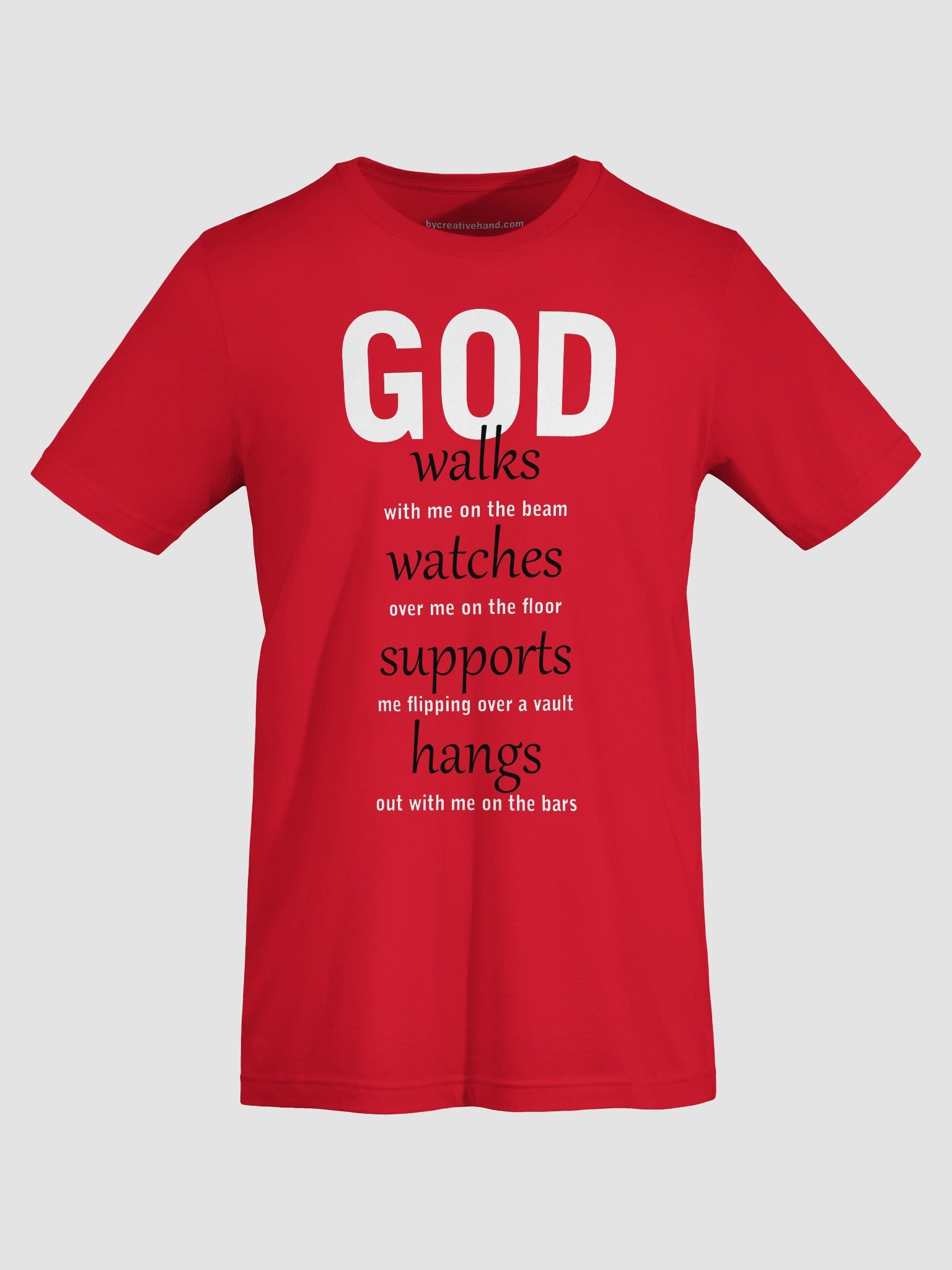 God walks-watches-supports-hangs T-Shirt BWTX product image (5)