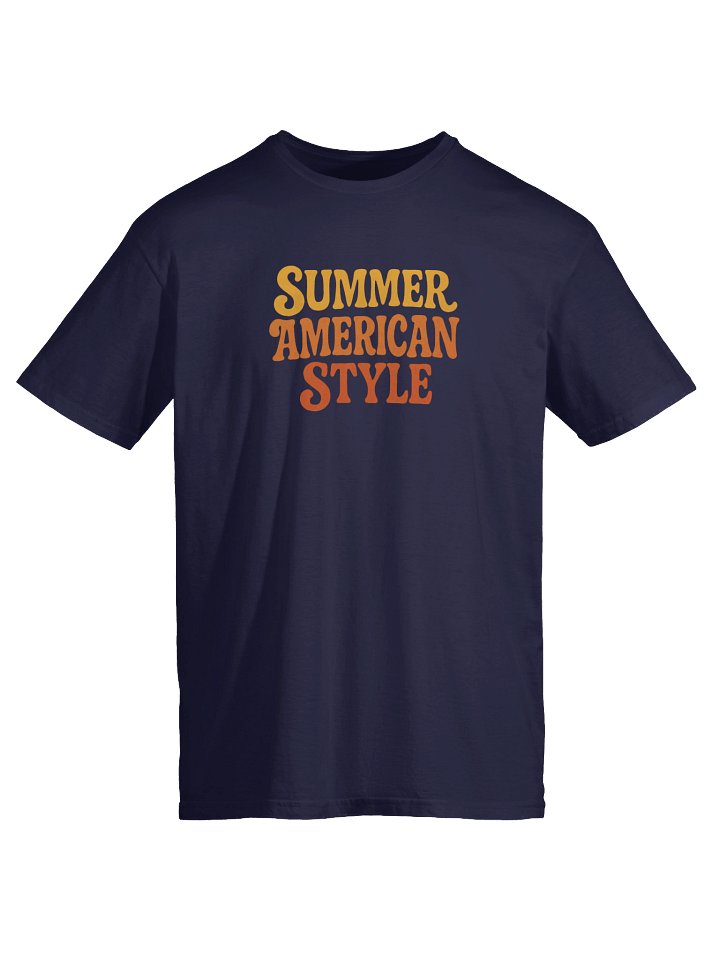 Summer American Style Textured T-Shirt product image (1)