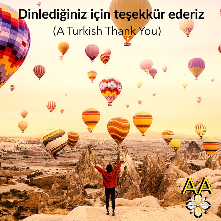 Dinlediğiniz için teşekkür ederiz (A Turkish Thank You) product image (1)