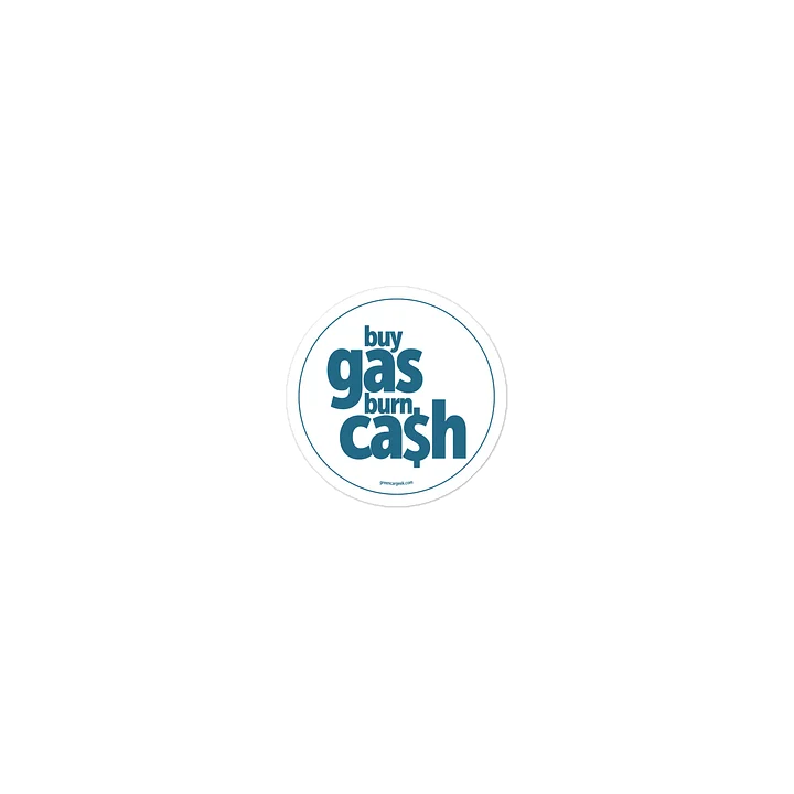 Burn Cash Sticker (White) product image (1)