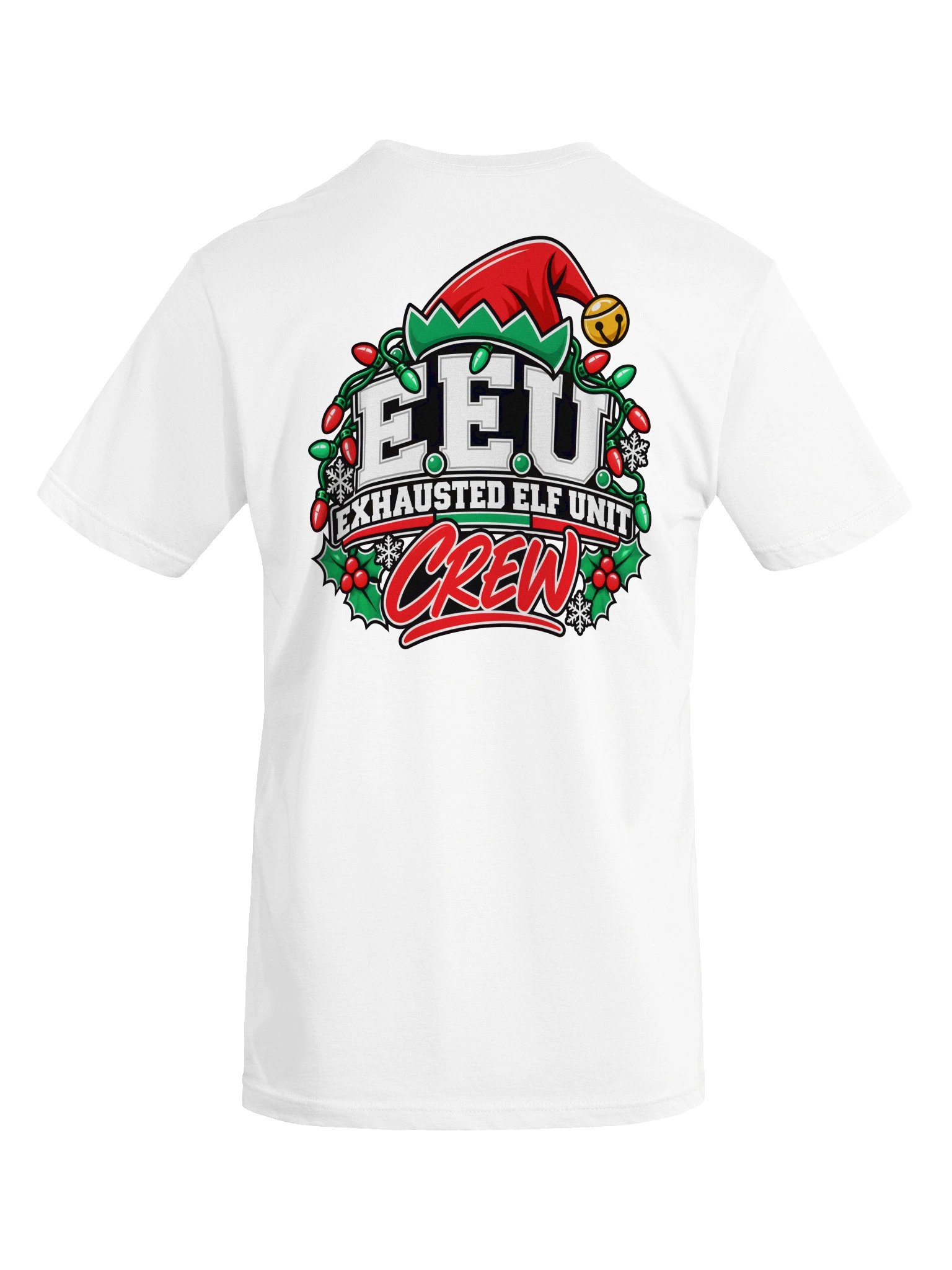 Exhausted Elf Unit Crew Men's Tee | White product image (7)