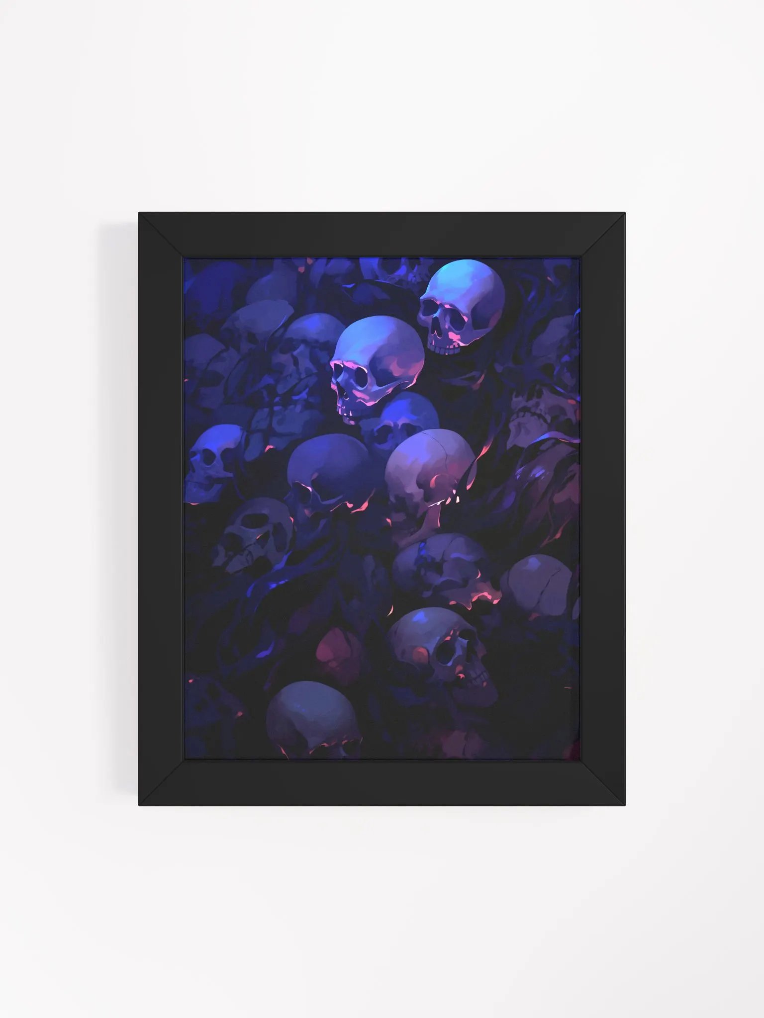 Framed Ethereal Skull Pile Poster product image (58)