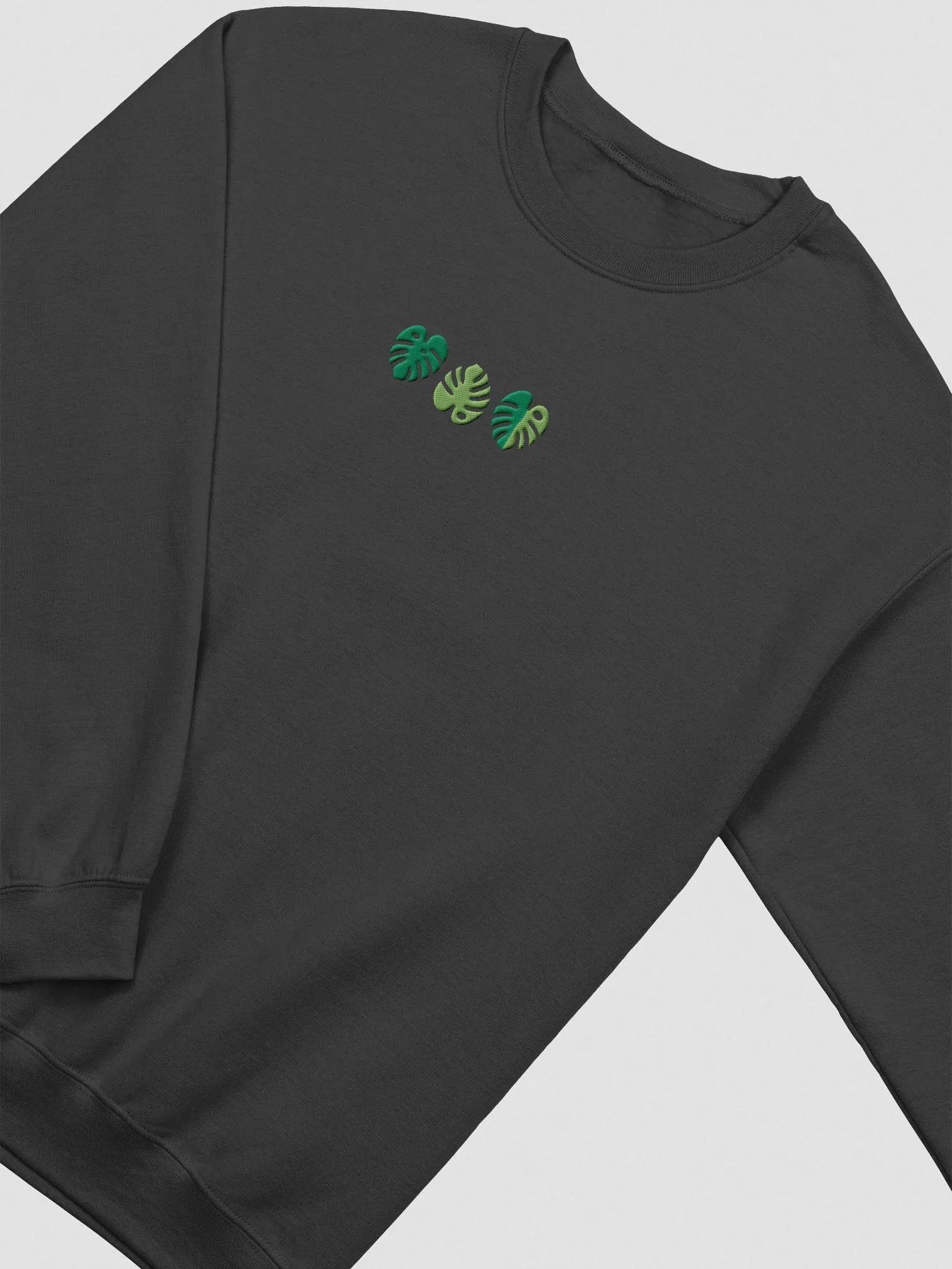 monstera embroidered crewneck product image (1)