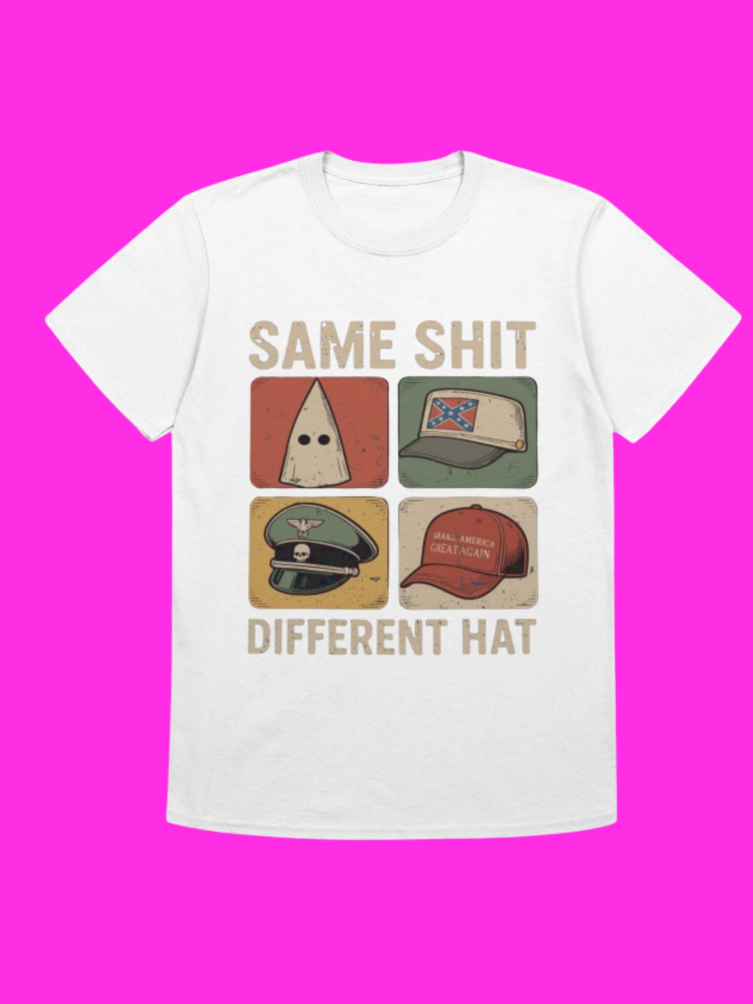 Same Sh*t Different Hat Anti Trump Protest Shirt product image (57)
