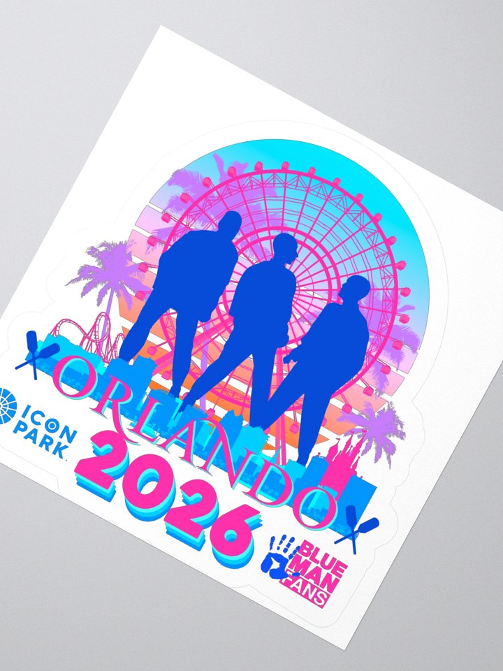 2025 Orlando Fan Meet Logo Kiss Cut Sticker product image (5)