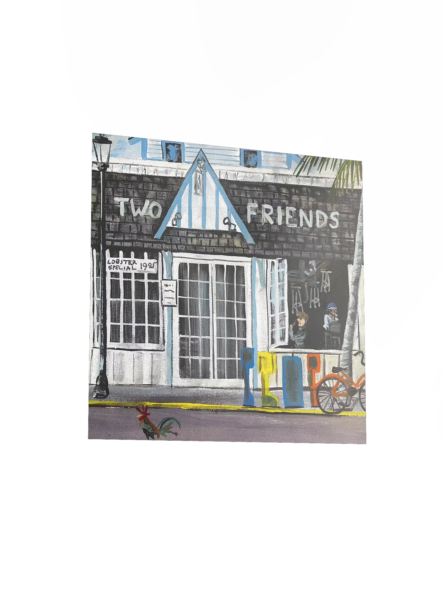 Rick Burnett Two Friends Karaoke Square Poster product image (3)
