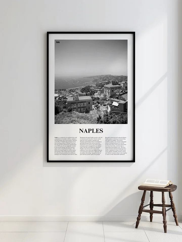 Naples 02 Newspaper Poster | Framed product image (2)