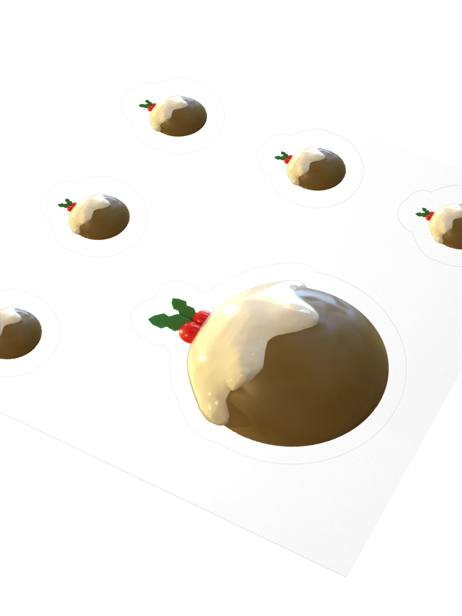 Christmas Pudding Stickers product image (7)