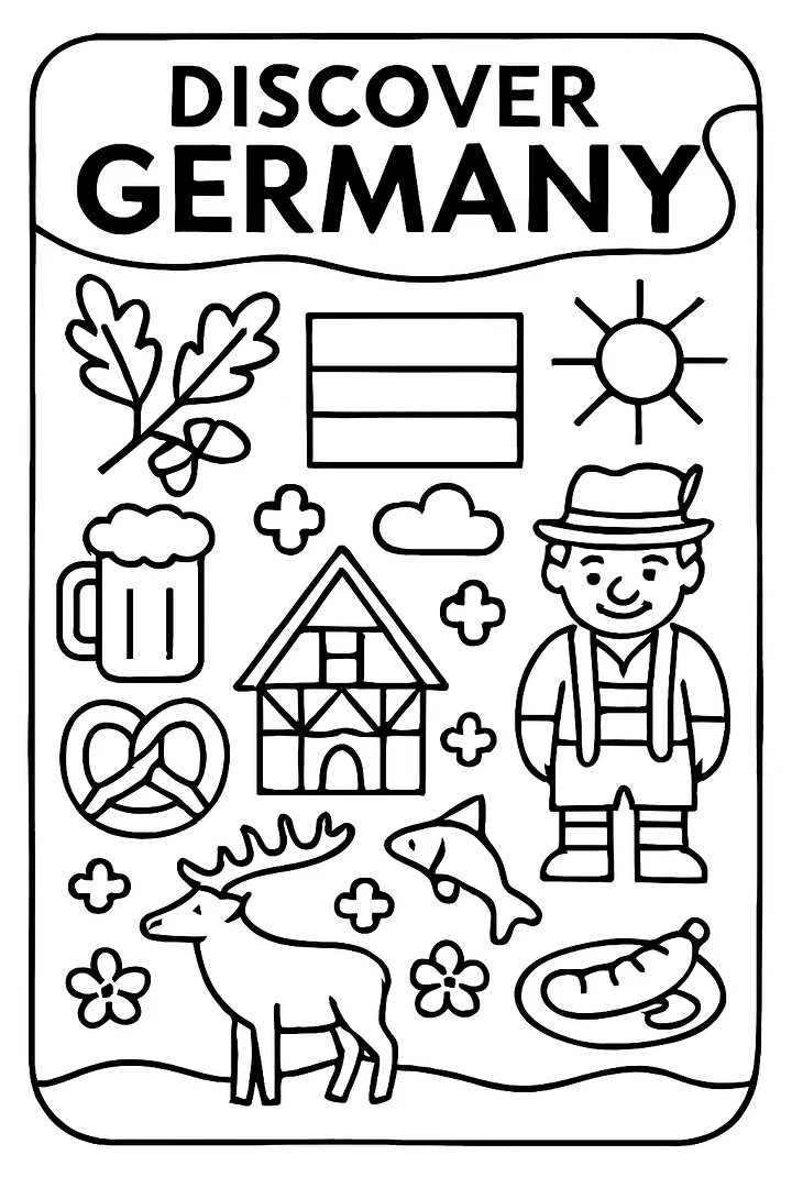 Free “Discover Germany” Poster – European Wall Art Printable (A4 & US Letter PDF) product image (2)