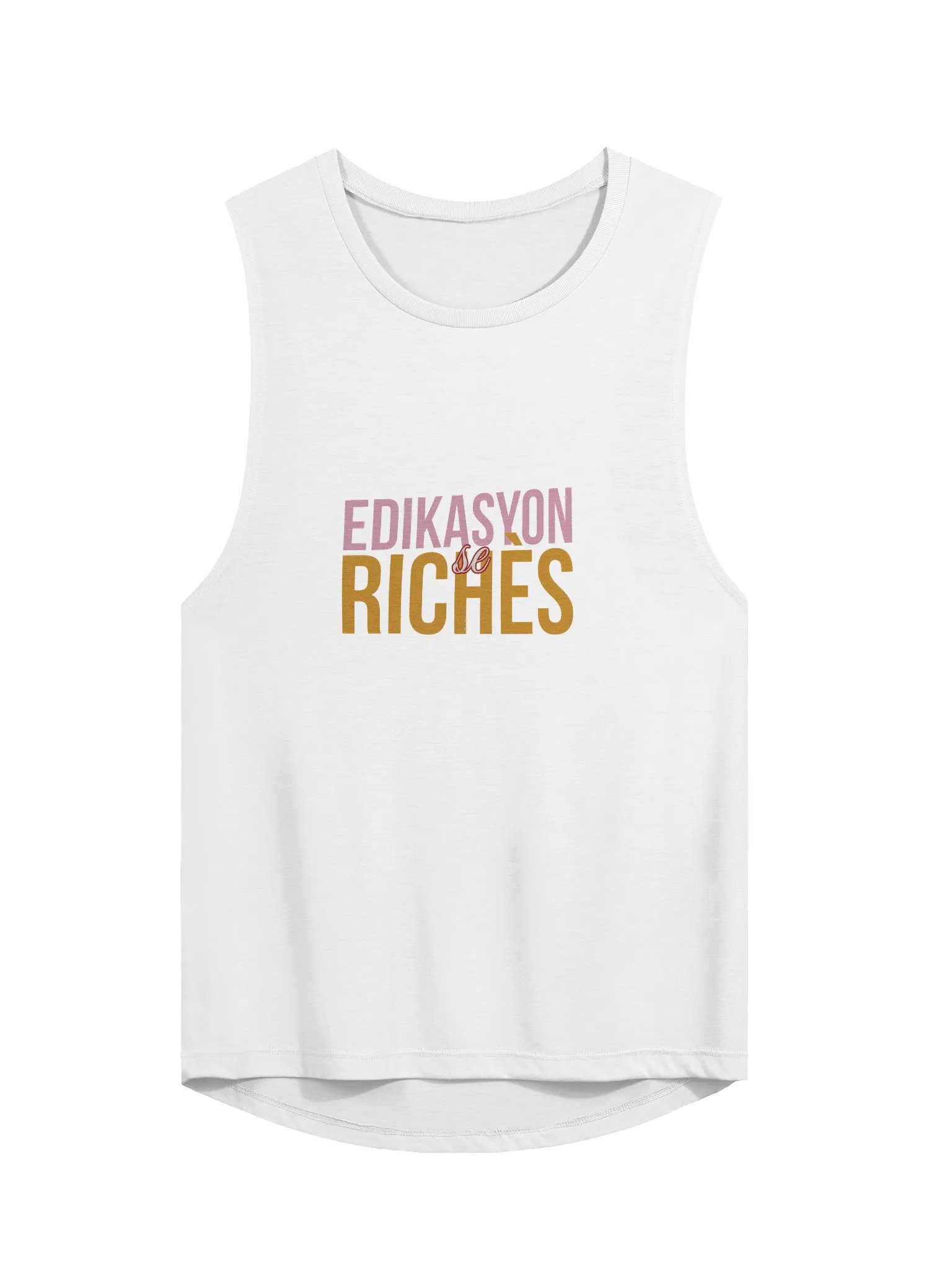 Edikasyon se Richès Women’s Flowy Muscle Tank – Strength Meets Purpose product image (22)