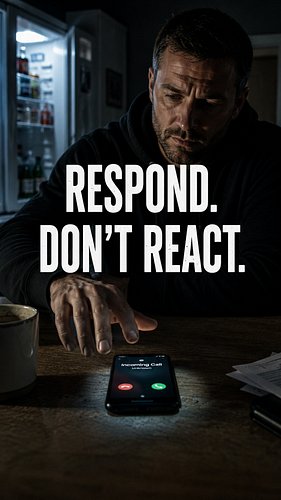 RESPOND.
DON'T REACT.

Most people don't have an anger problem.

They have a pause problem.

Someone says something.

A messa...