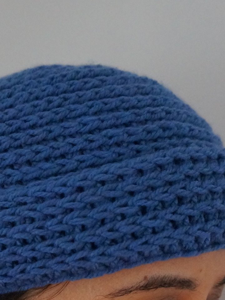 Knit stitch fisherman beanie pattern product image (1)