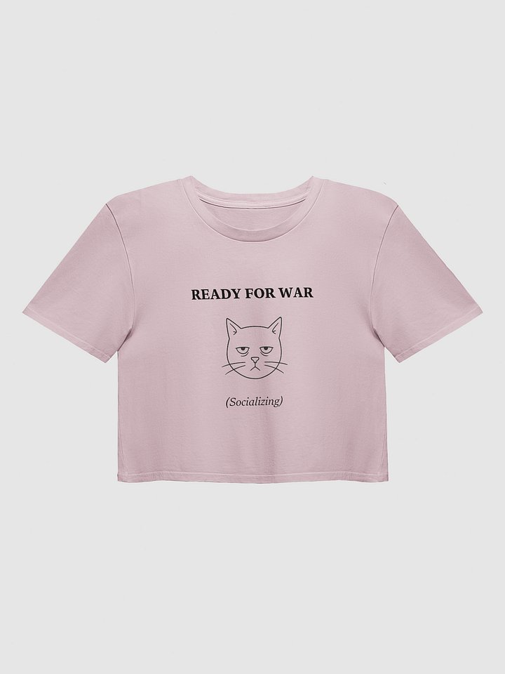 Ready for War (Cat) Crop Top product image (1)