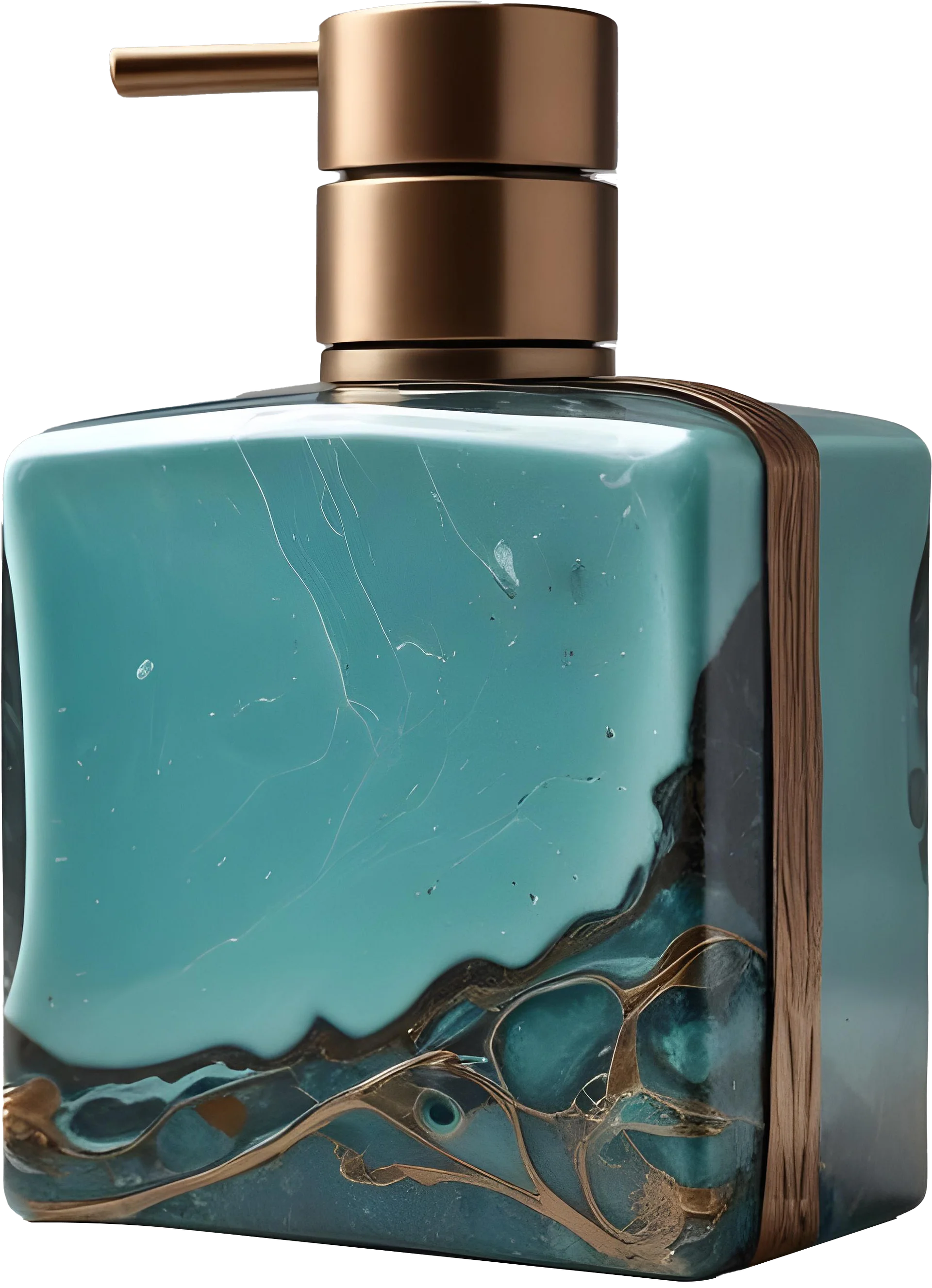 Coastal Luxe spa decor– Soap Dispenser png product image (1)