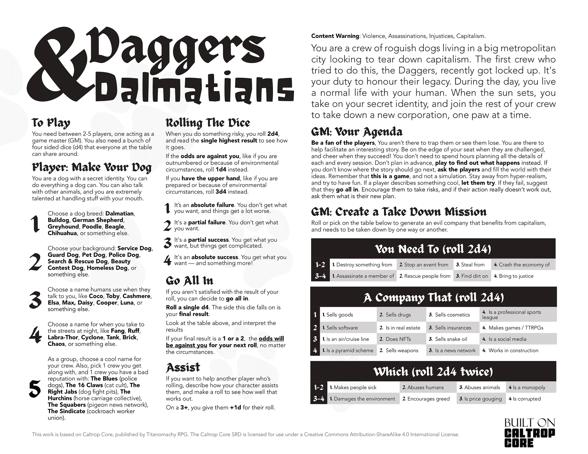 Daggers & Dalmatians (PDF) product image (2)