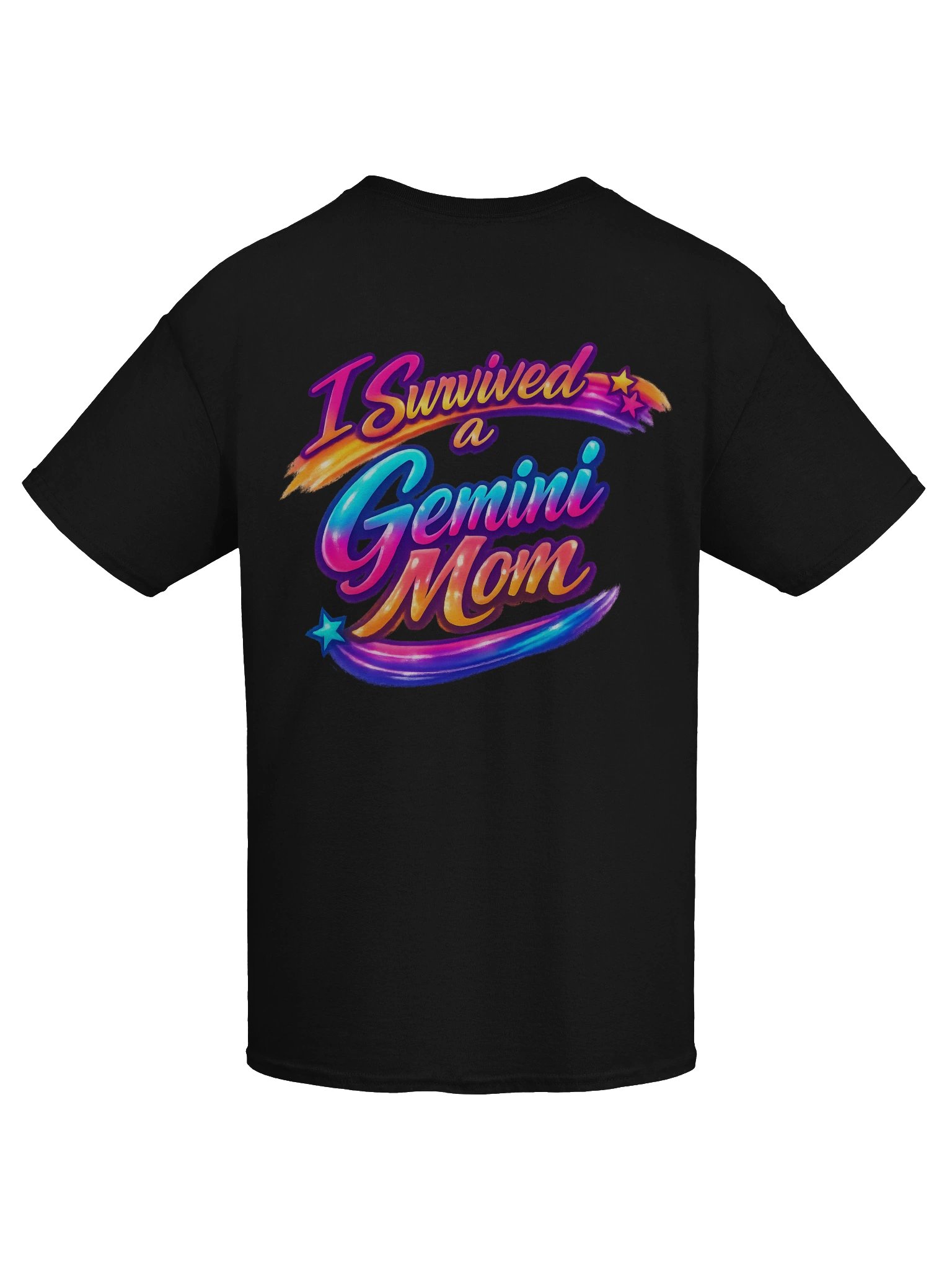 I Survived a Gemini Mom Neon Rainbow Tee product image (27)