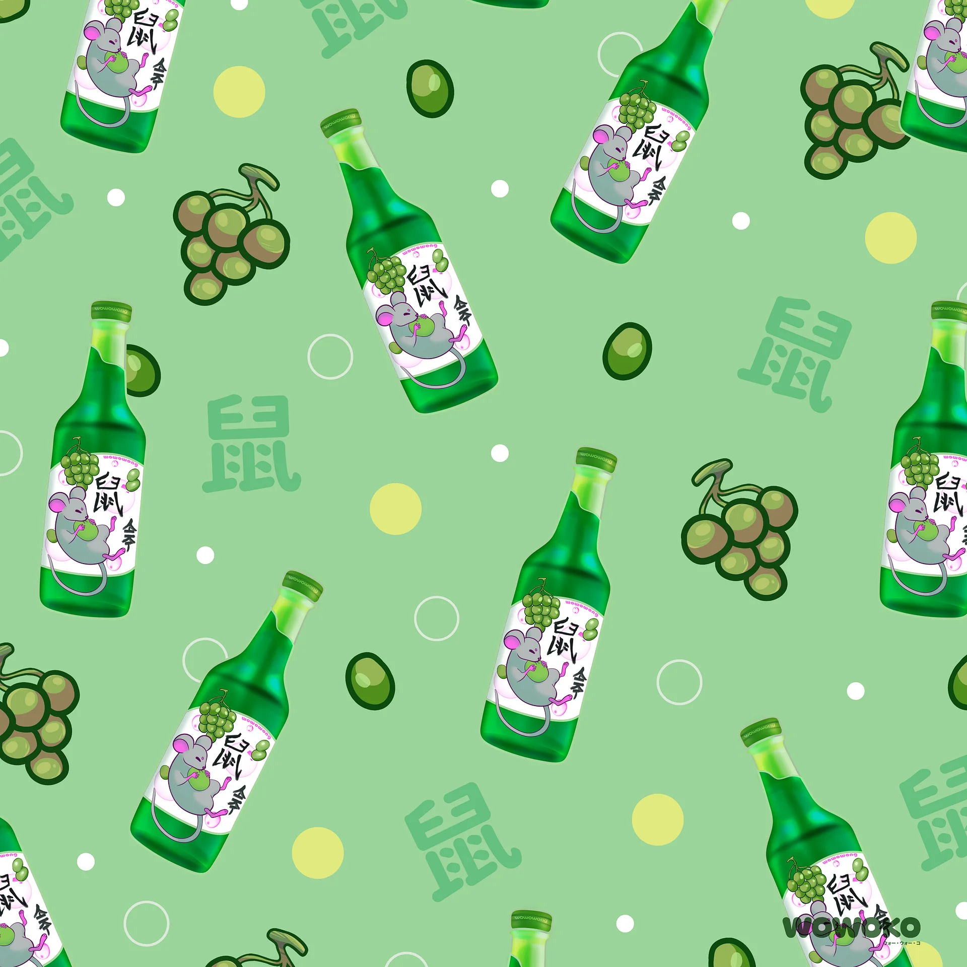 Micro Fiber Cloth - Zodiac Drinks - Soju Mouse/Rat product image (2)