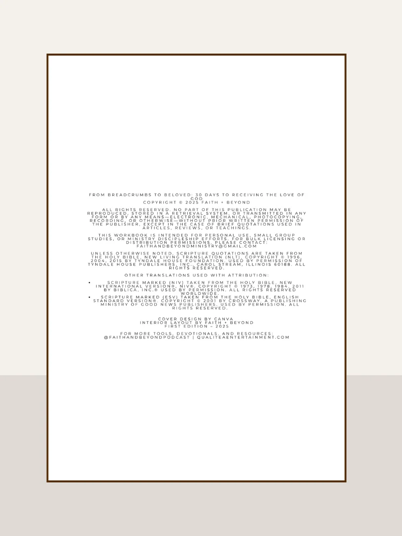 From Breadcrumbs to Beloved: 30 Days to Receiving the Love of God (Digital E-Book) product image (3)